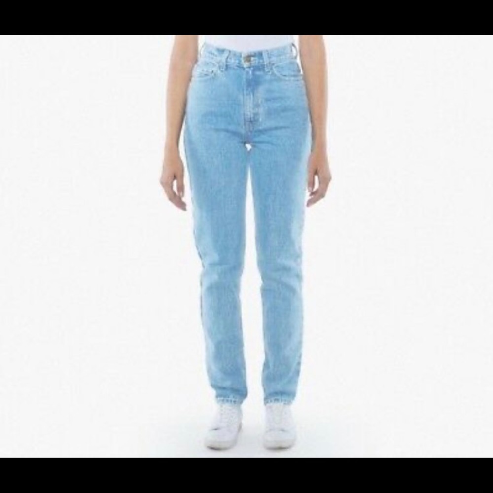 American Apparel high waisted jeans